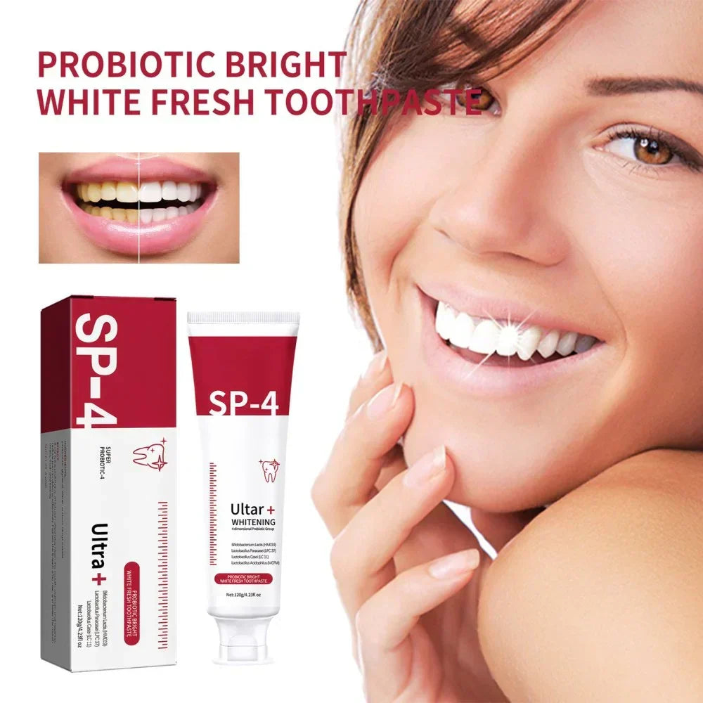 Last Day Of Discount 🔥  SP4  Probiotic Whitening Toothpaste