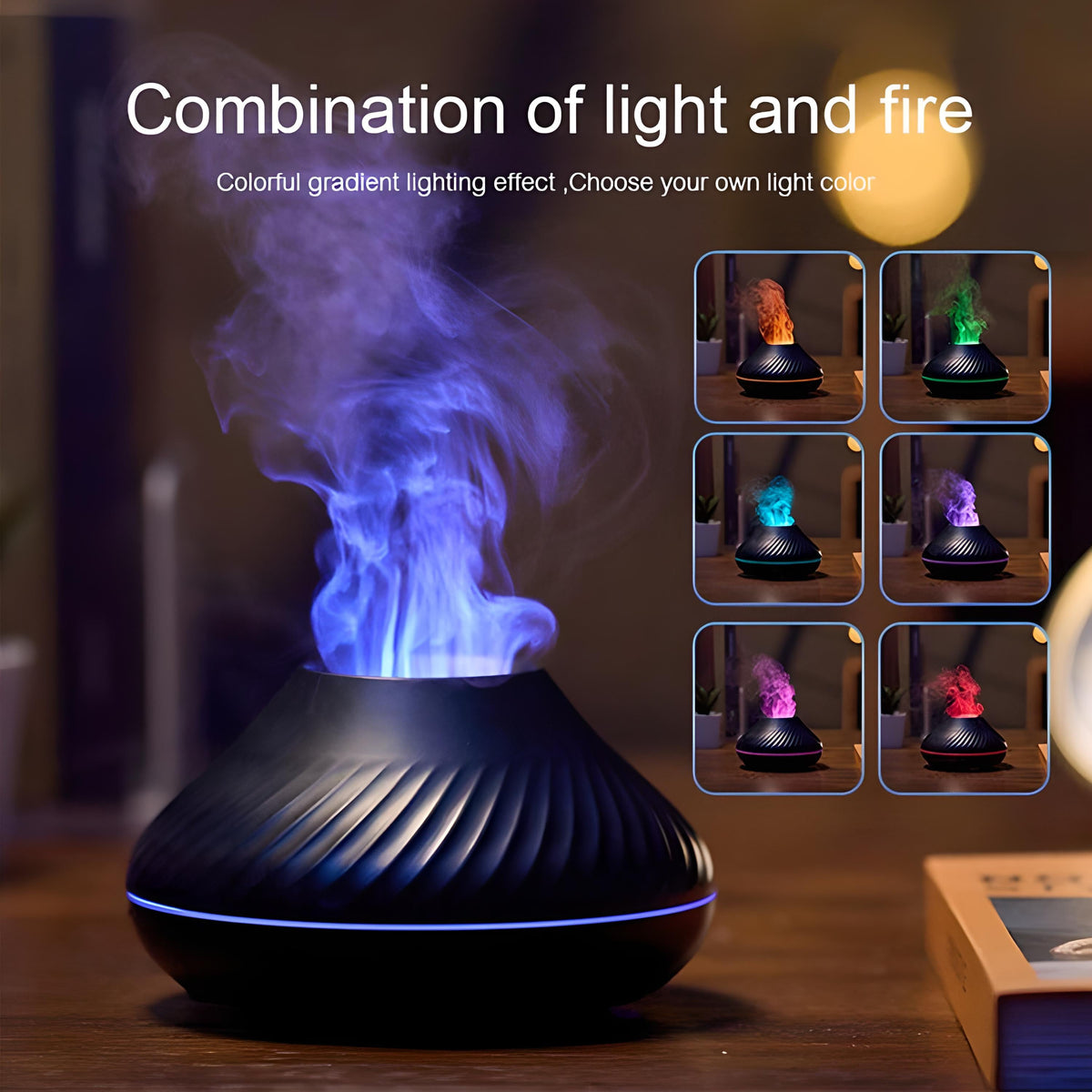 Volcanic Flame Aroma Humidifier
